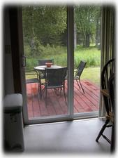 Enjoy your morning coffee on the outdoor deck